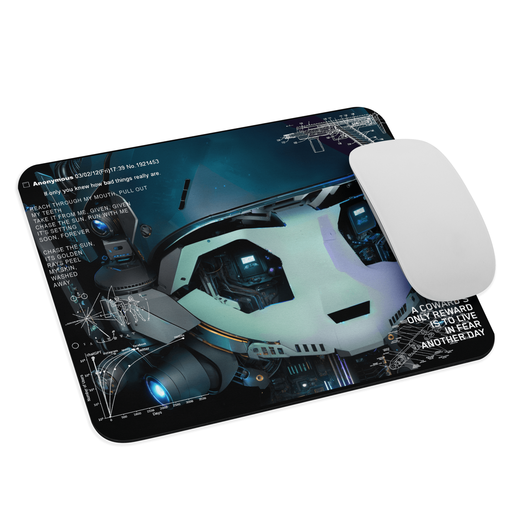 Schizoposter Mouse Pad