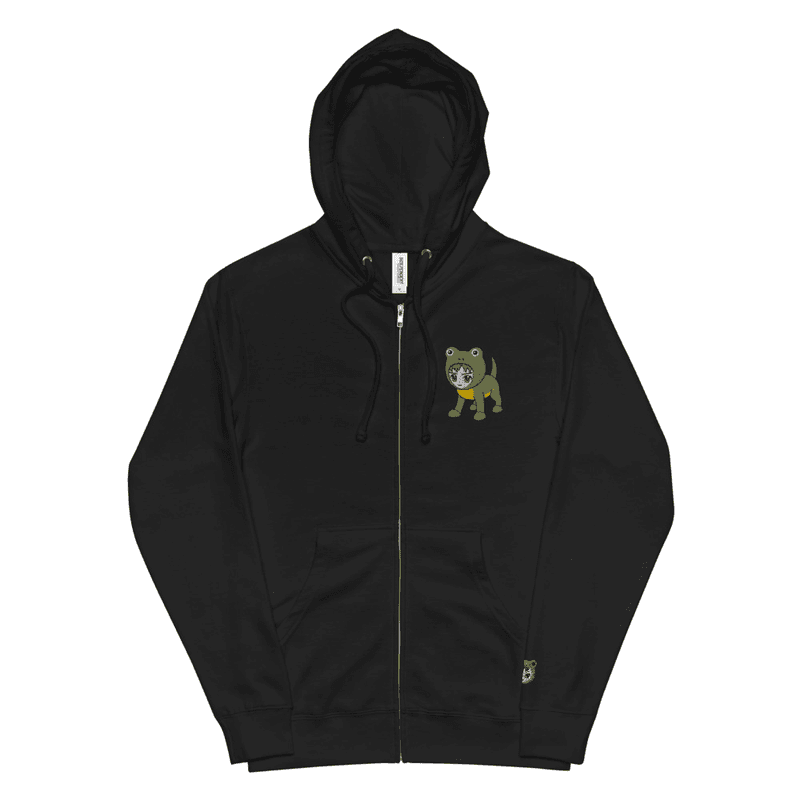 Radcat Patch fleece zip up hoodie